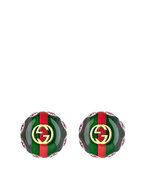 gucci vintage web earrings